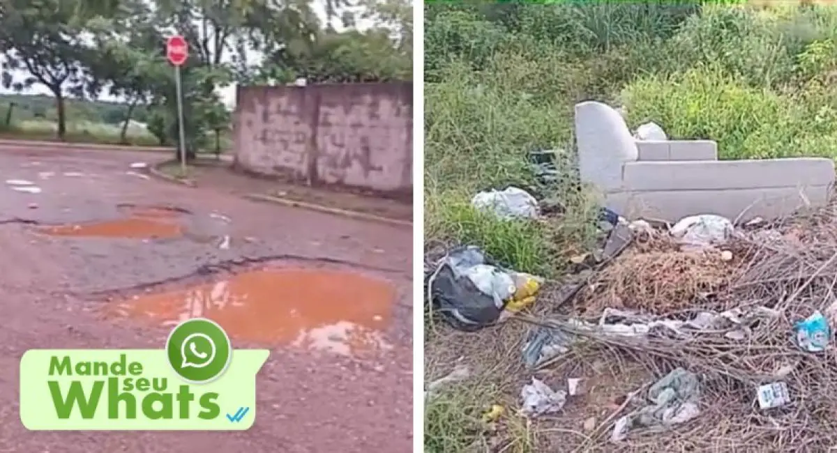 Morador reclama de buraco que toma conta da rua e prejudica a passagem de veículos