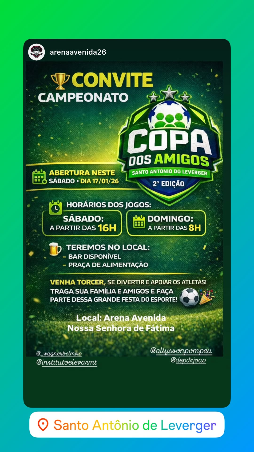 Santo Antônio de Leverger se consolida como polo esportivo e recebe a 2ª edição da Copa dos Amigos