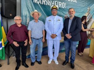 Sinop MT: Vice-prefeito Lourenço Marani e empresário Sérgio Flogliato participam de cerimônia da Marinha