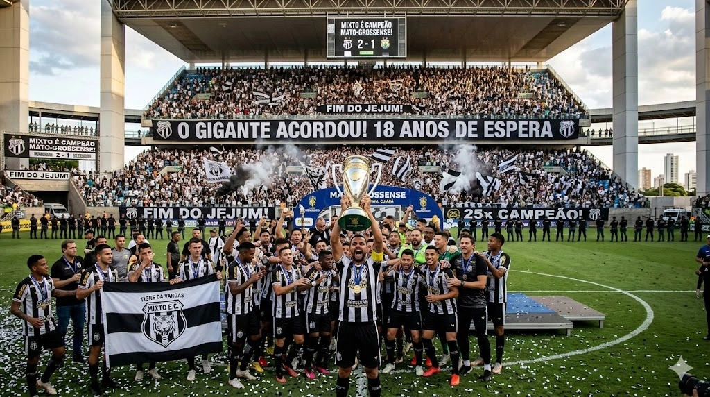 Mixto é campeão mato-grossense 2026 após 18 anos e conquista o 25º título ao vencer o Luverdense nos pênaltis