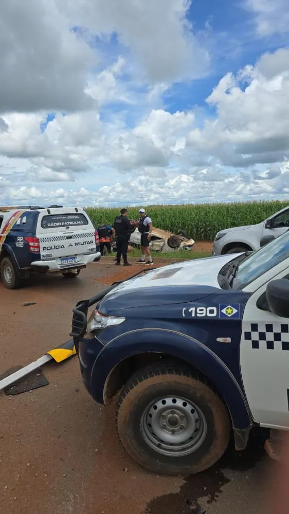 Caçada policial no Nortão: homem agride oficial em Sinop, foge e acaba preso após capotamento