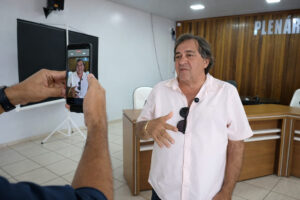 Prefeito Pascoal Alberton reúne servidores da Secretaria de Obras em Terra Nova do Norte, no Nortão de MT