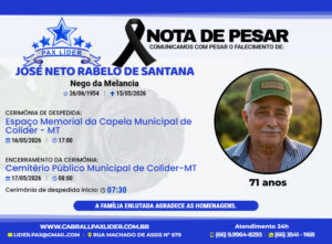 Colíder se despede de um pioneiro querido
