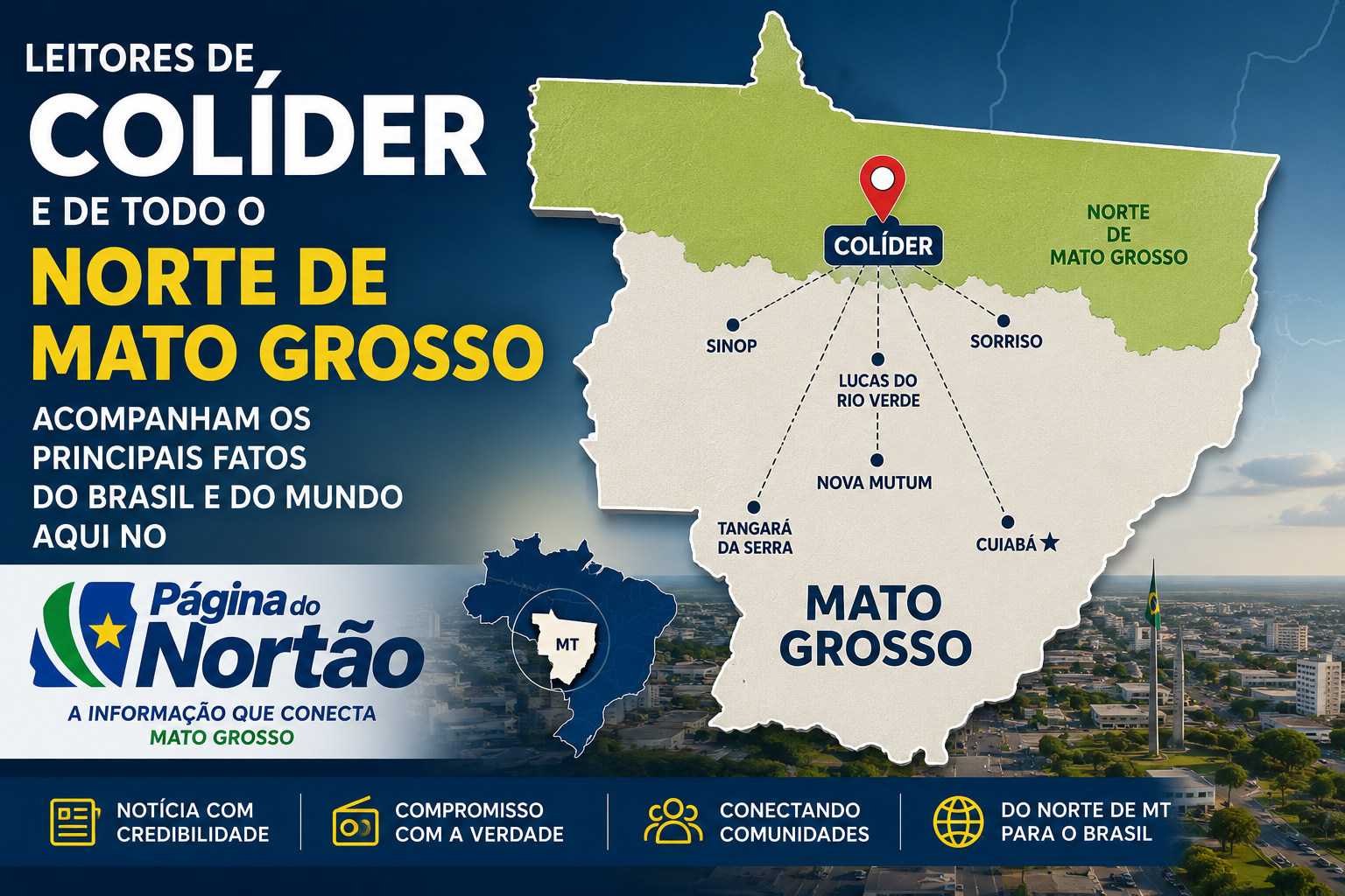 Página do Nortão amplia audiência e conquista leitores em diversas regiões de Mato Grosso e do Brasil