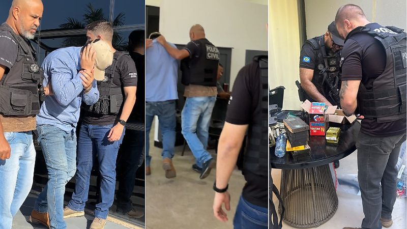 Empresário é preso em Sorriso por suspeita de crimes contra crianças; Polícia Civil apreende armas, computadores e vídeos