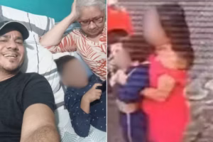 Câmeras de segurança registram perseguição e retirada de criança de 5 anos em Cuiabá