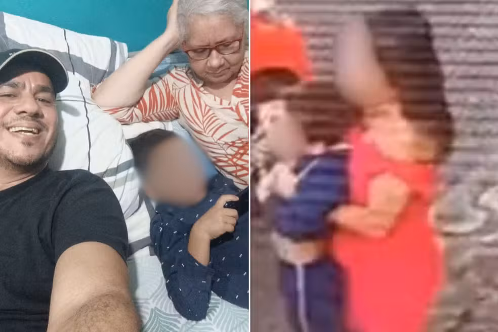 Câmeras de segurança registram perseguição e retirada de criança de 5 anos em Cuiabá