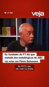 Ex-fundador do PT prevê mudança de voto entre metalúrgicos e provoca debate sobre Lula e Flávio Bolsonaro