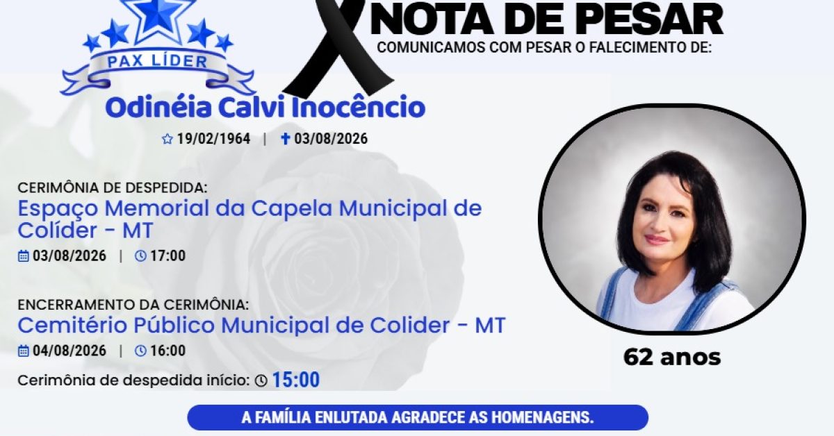 NOTA DE PESAR